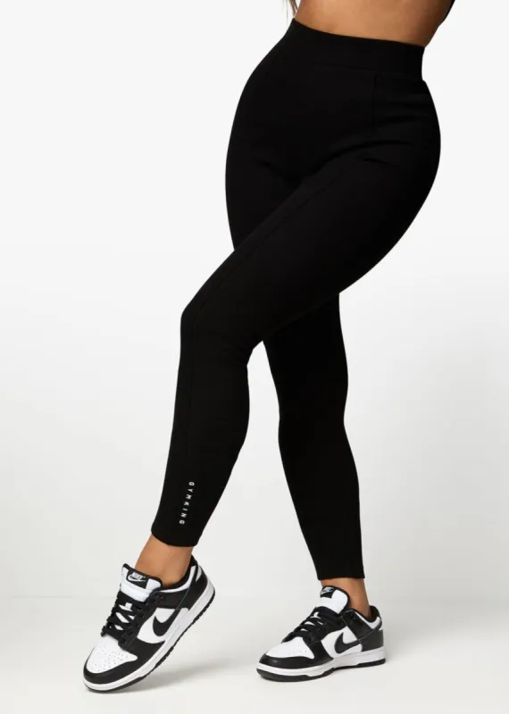Gym King Raised Seam Legging - Black sold by The Gym King
