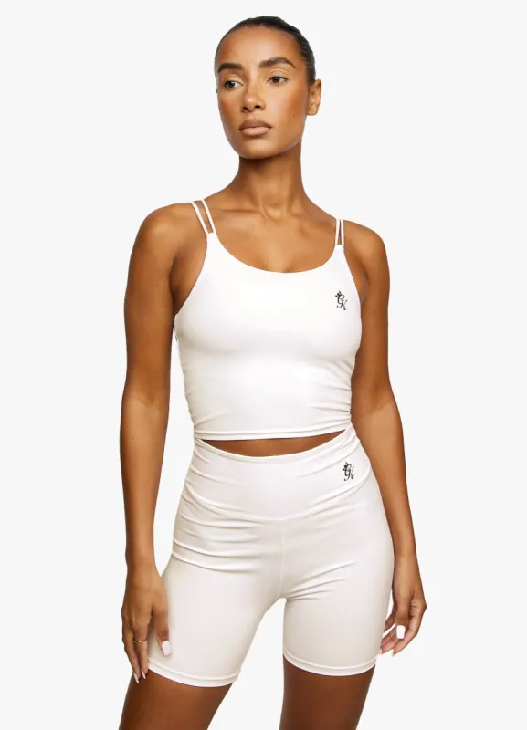 Gym King 365 Longline Tank - Cream sold by The Gym King