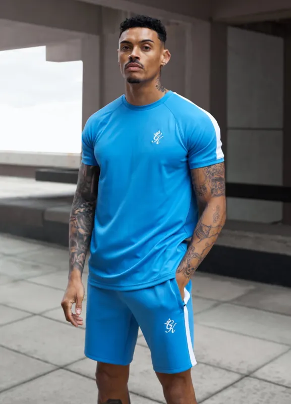Gym King Core Plus Poly Tee - Azure Blue sold by The Gym King