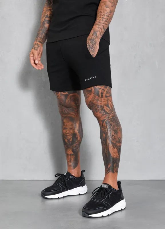Gym King Signature Knit Short - Black sold by The Gym King