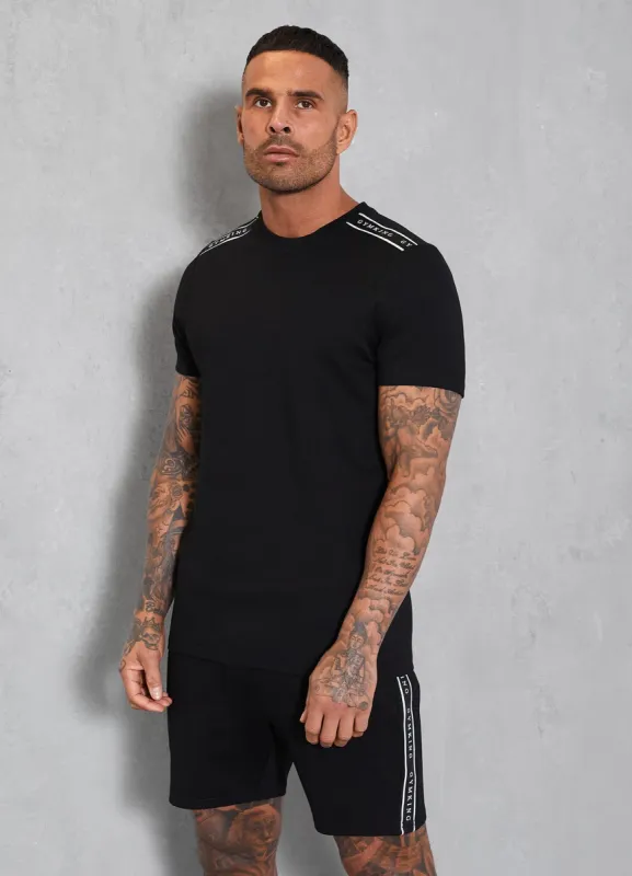 Gym King Signature Taped Tee - Black sold by The Gym King