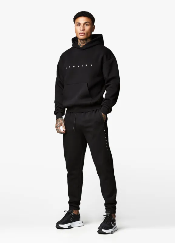 Gym King Rebellion Fleece Tracksuit - Black sold by The Gym King