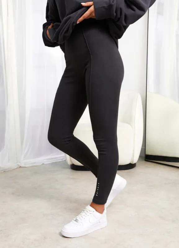 Gym King Shadow Raised Seam Legging - Dark Pewter sold by The Gym King