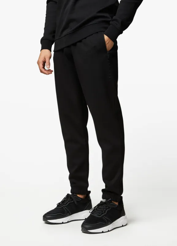 Gym King Linear Print Interlock Jogger - Black sold by The Gym King