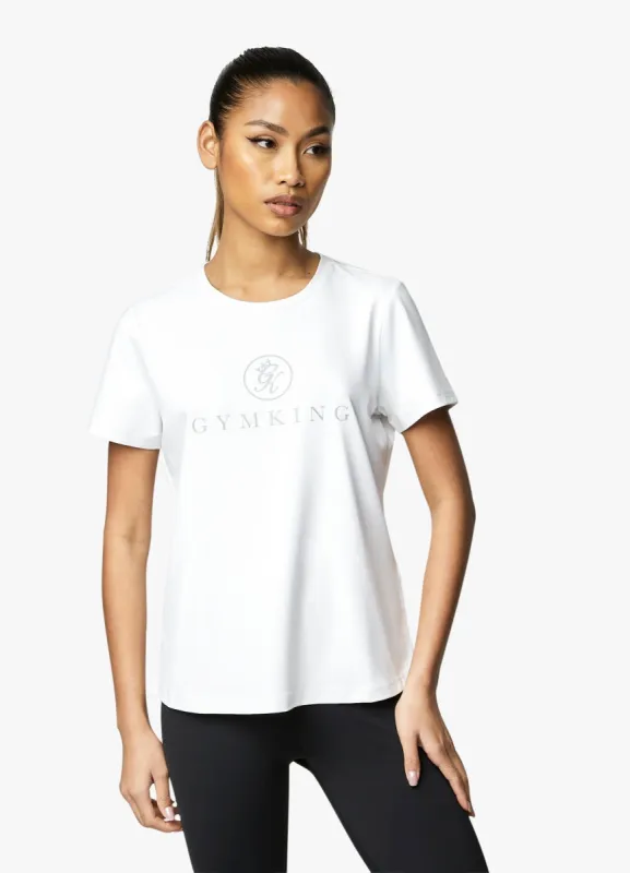 Gym King Pro Logo Tee - White sold by The Gym King