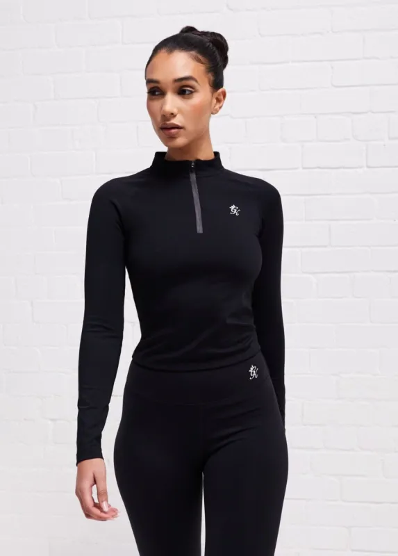 Gym King 365 LS 1/4 Zip - Black sold by The Gym King