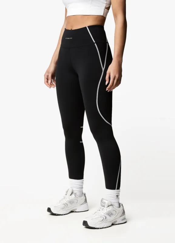 Gym King Motivate Legging - Black/White sold by The Gym King