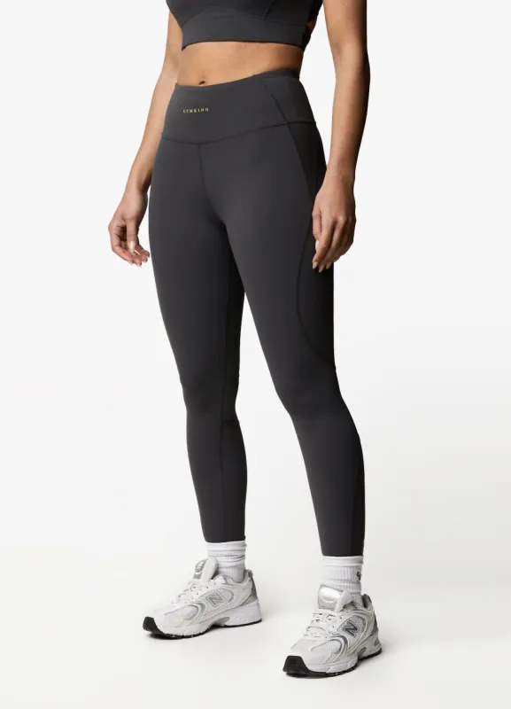 Gym King Motivate Legging - Graphite/Lime sold by The Gym King