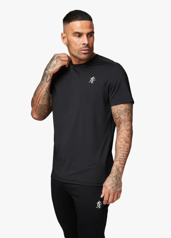 Gym King 365 Poly Tee - Black sold by The Gym King