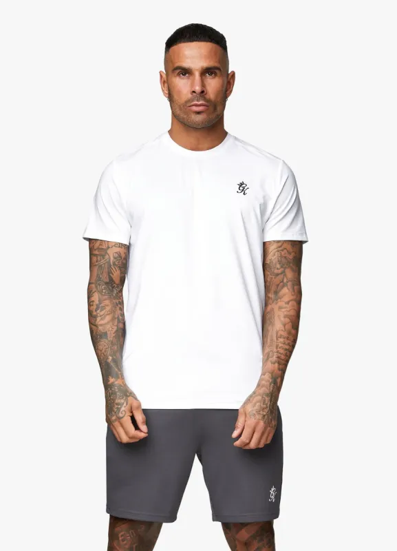 Gym King 365 Poly Tee - White sold by The Gym King