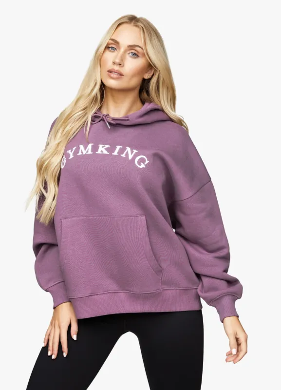 Gym King Linear Arch Oversized Hood - Plum sold by The Gym King
