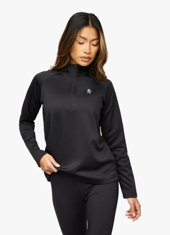Gym King Sport 1/4 Zip Funnel - Black sold by The Gym King