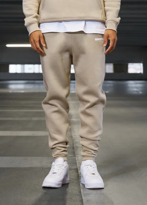 Gym King Box Logo Jogger - Sandstone sold by The Gym King