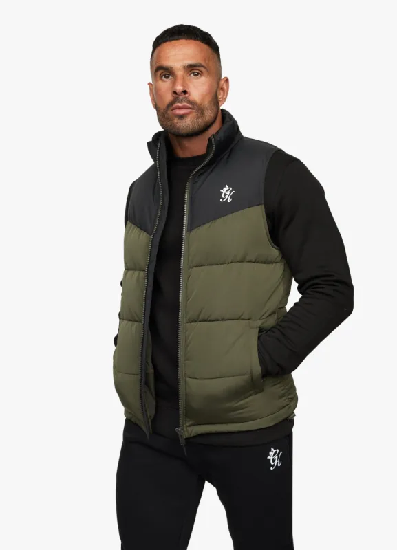 Gym King Resolute Gilet - Khaki sold by The Gym King