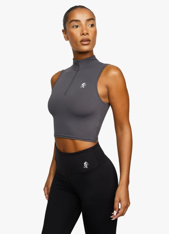 Gym King 365 1/4 Zip Tank - Graphite sold by The Gym King