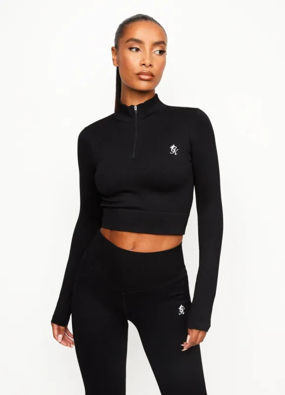 Gym King Balance 1/4 Zip - Black sold by The Gym King