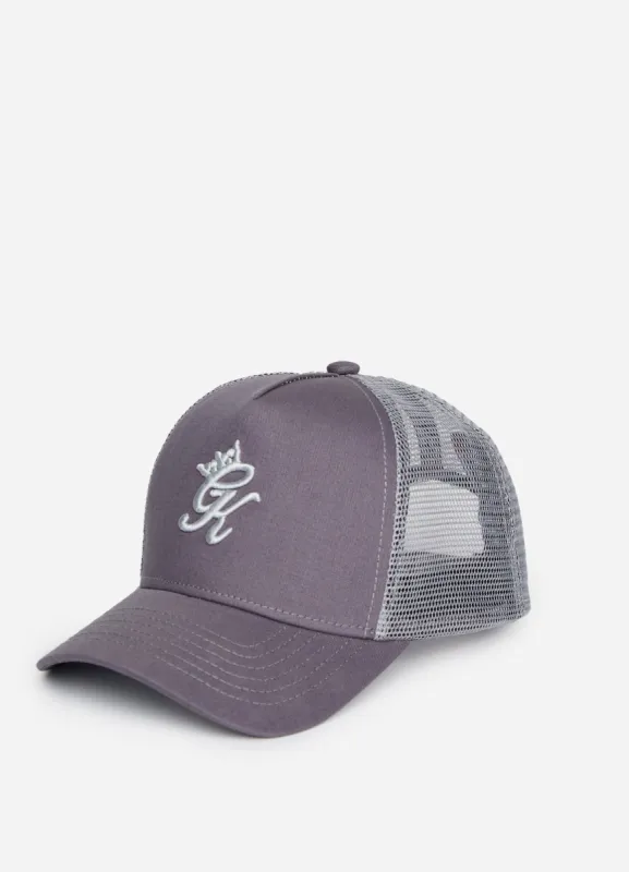Gym King Gourley Cap - Dark Grey/Silver made by The Gym King