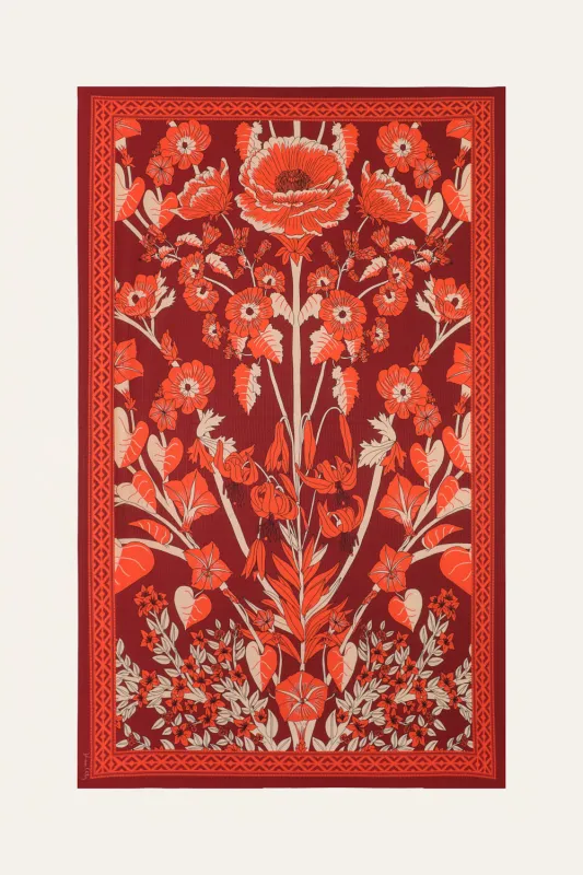 Tropical Chinoiserie Shawl made by Johanna Ortiz