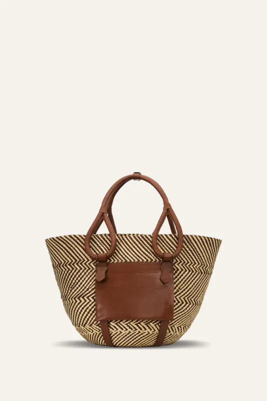 Destination Seaside Tote Bag in Brown made by Johanna Ortiz