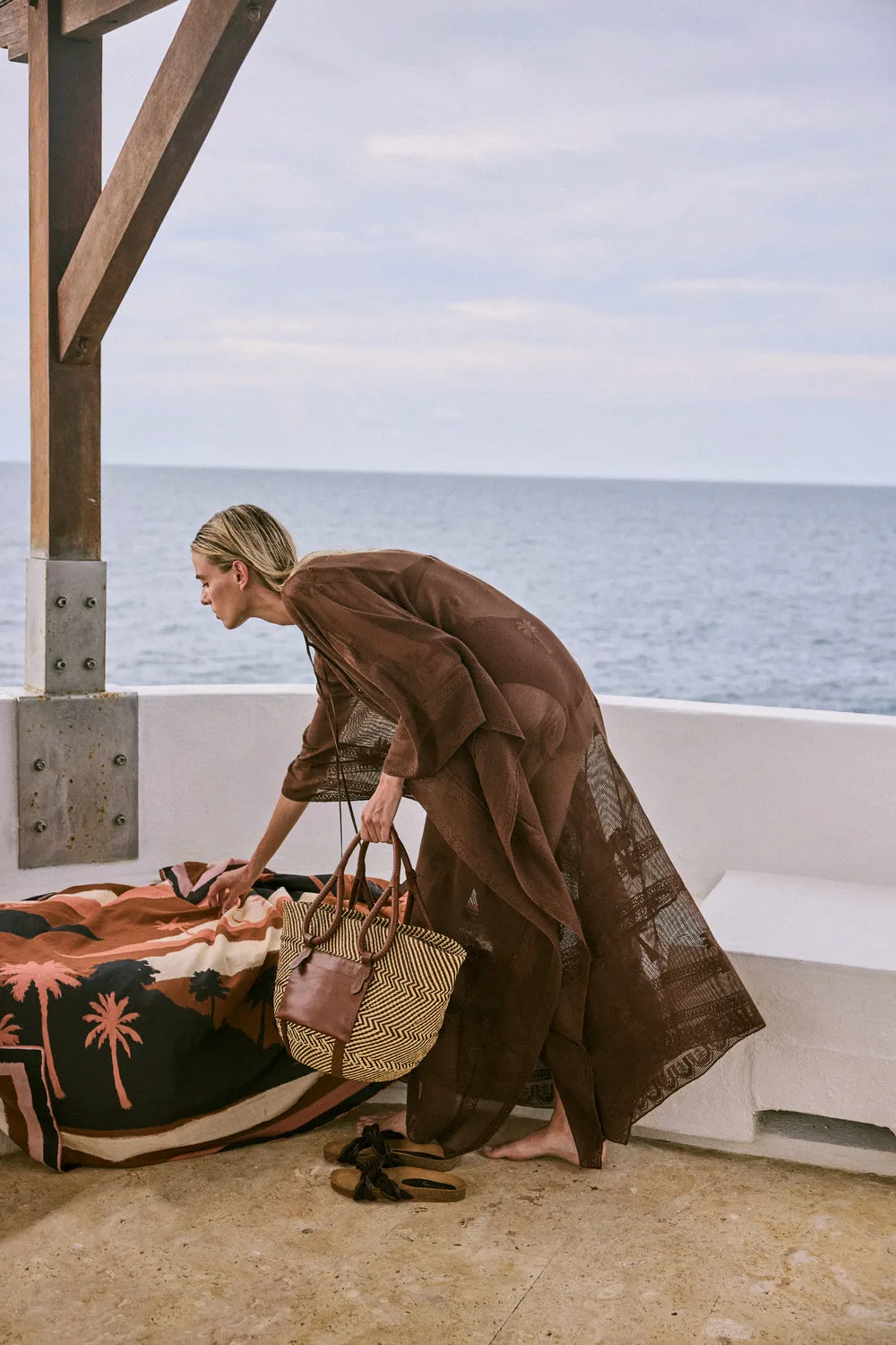 Destination Seaside Tote Bag in Brown sold by Johanna Ortiz product image thumbnail 4