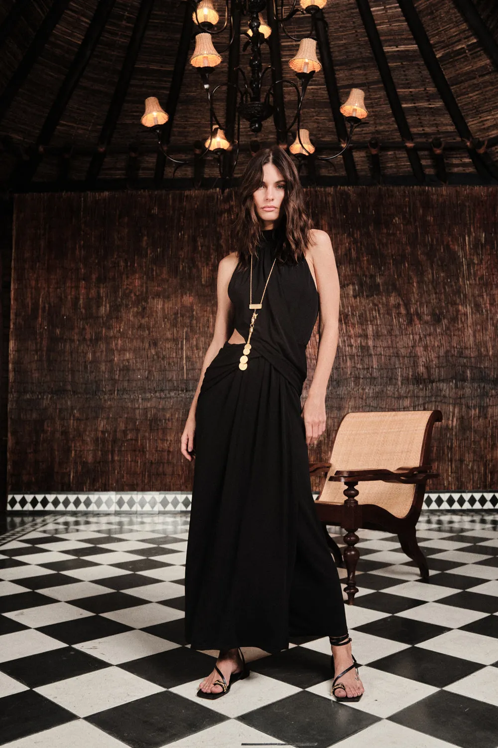 Retro Drape Dress sold by Johanna Ortiz product image thumbnail 2