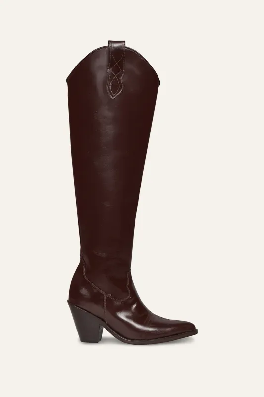 Fertile Crescent Boots in Chocolate made by Johanna Ortiz