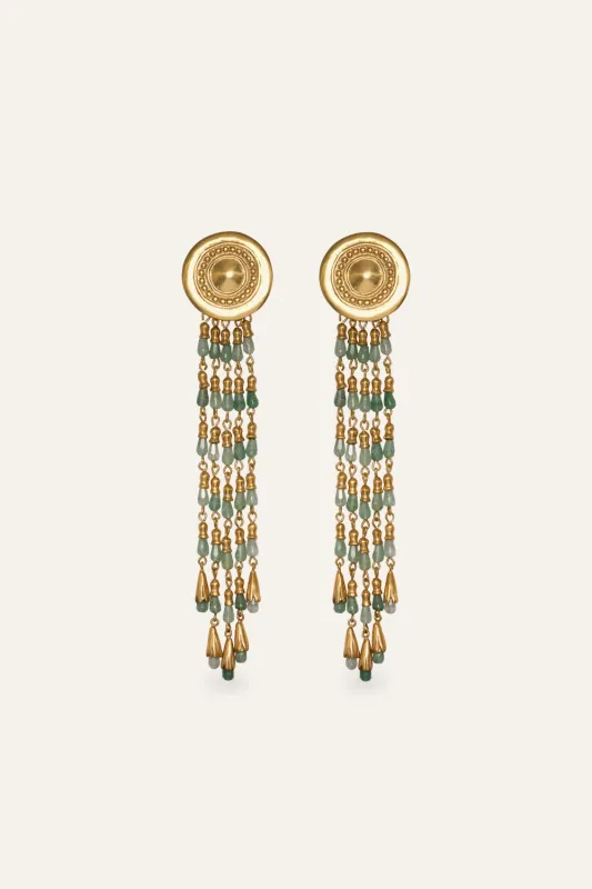 Concho Of The Dawn Earrings made by Johanna Ortiz