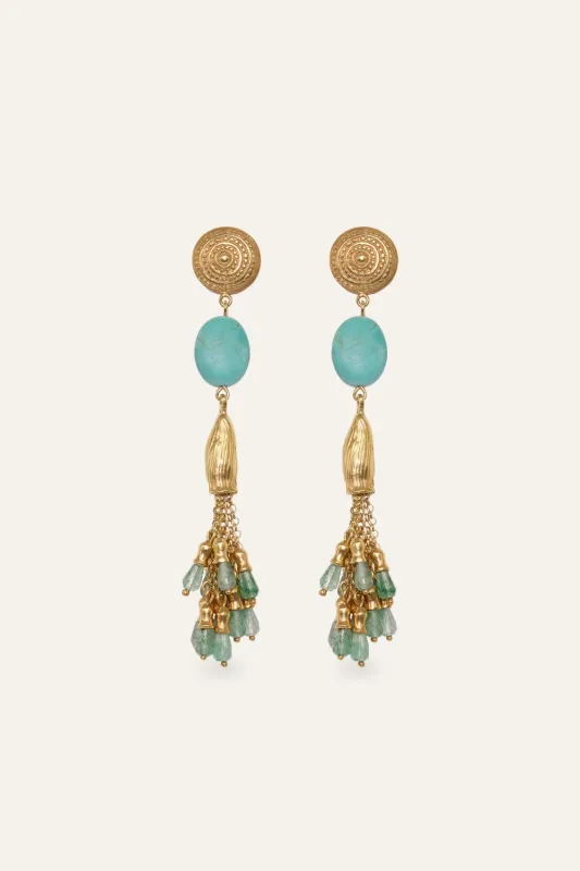 Horse Chant Earrings made by Johanna Ortiz