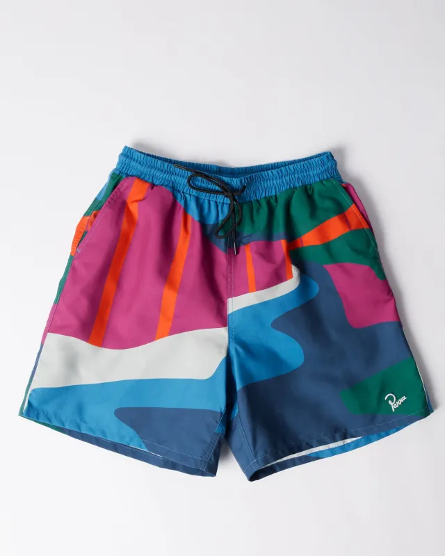 The festival fence swim shorts sold by by Parra