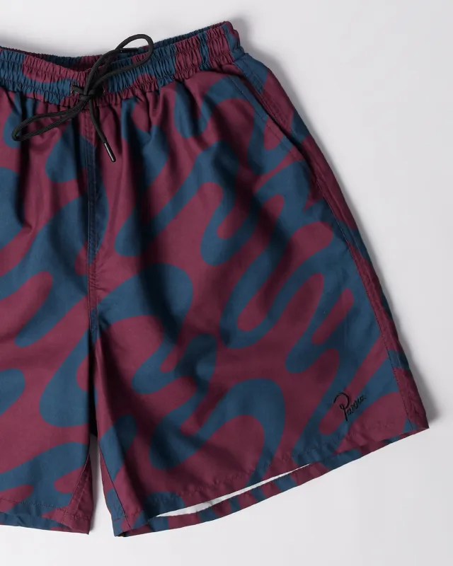 Splashed swim shorts sold by by Parra