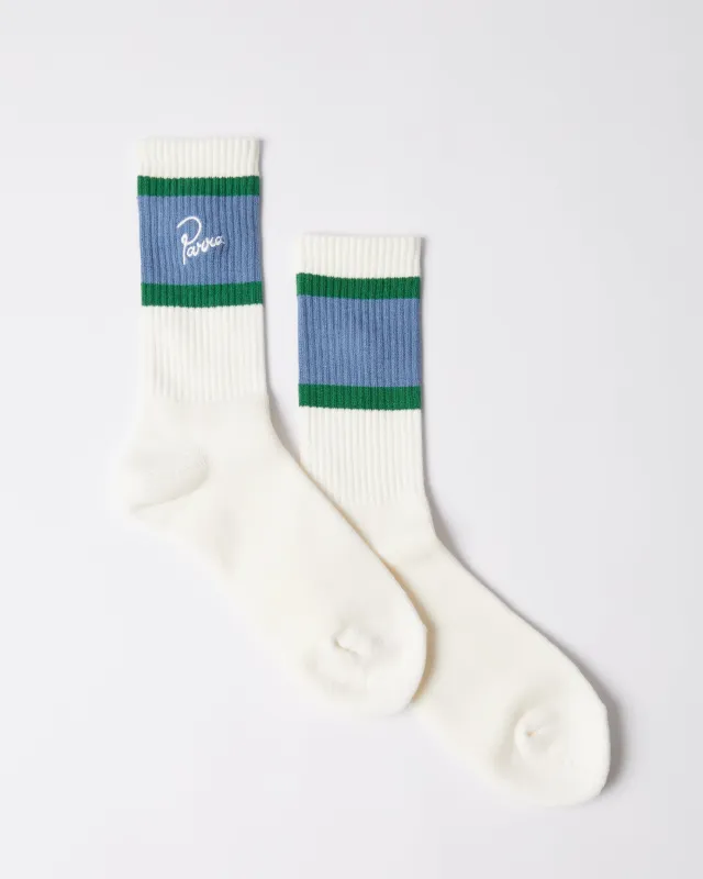 Signature striped crew socks made by by Parra