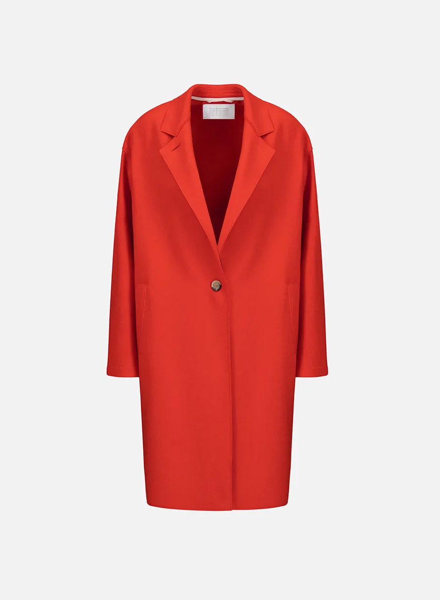 Oversized coat in cashmere blend sold by Harris Wharf London