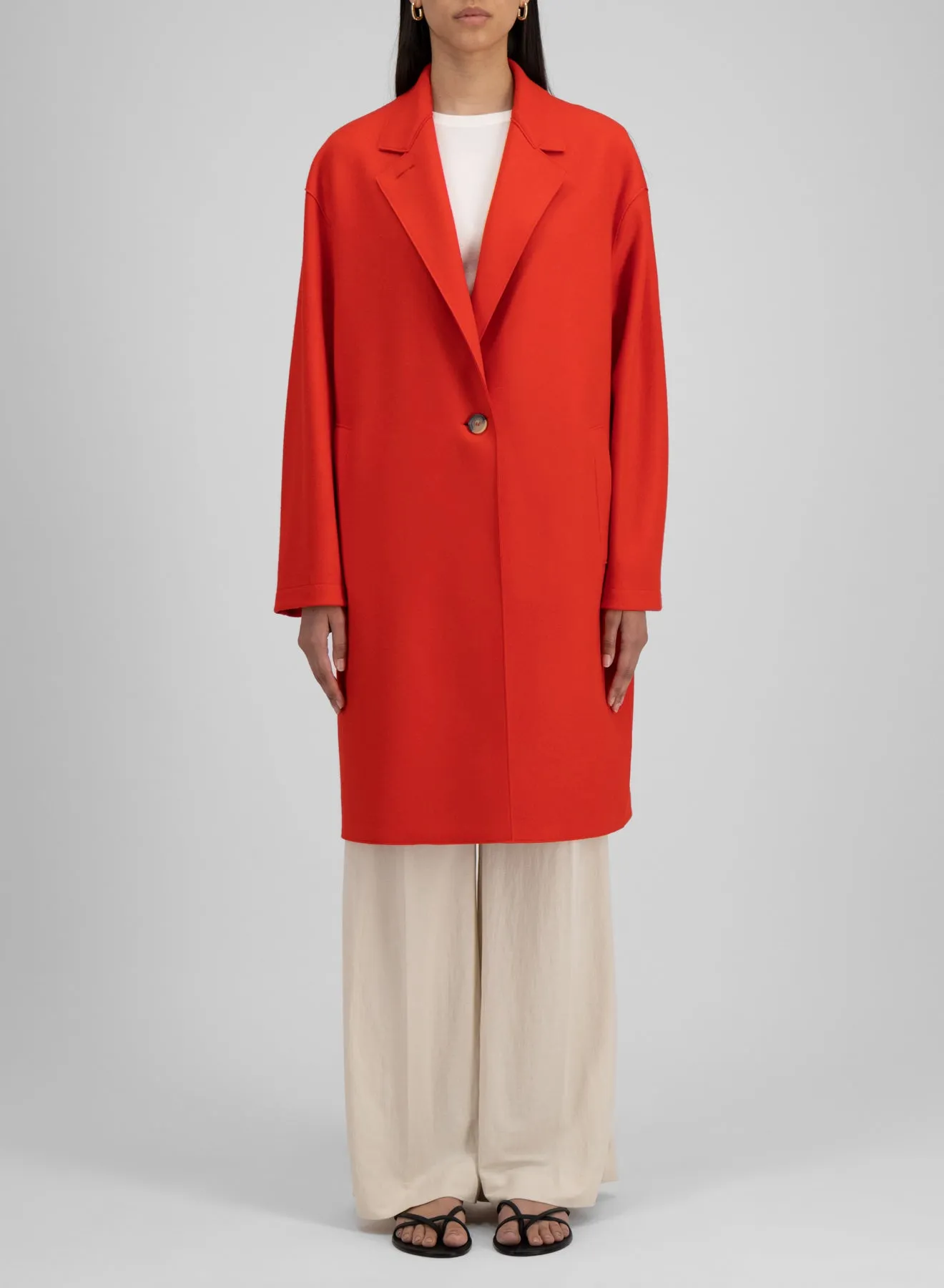 Oversized coat in cashmere blend sold by Harris Wharf London product image thumbnail 2