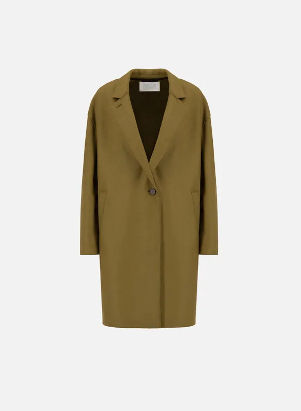 Oversized coat cashmere blend sold by Harris Wharf London