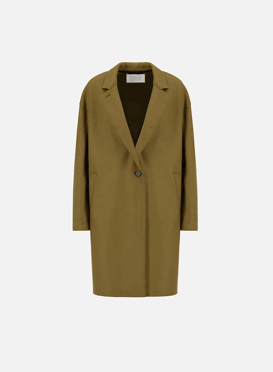 Oversized coat cashmere blend sold by Harris Wharf London