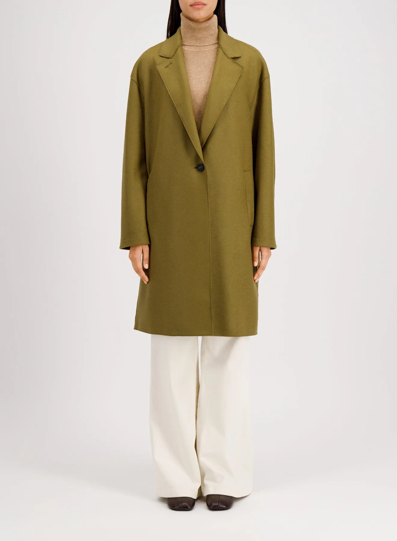 Oversized coat cashmere blend sold by Harris Wharf London product image thumbnail 2