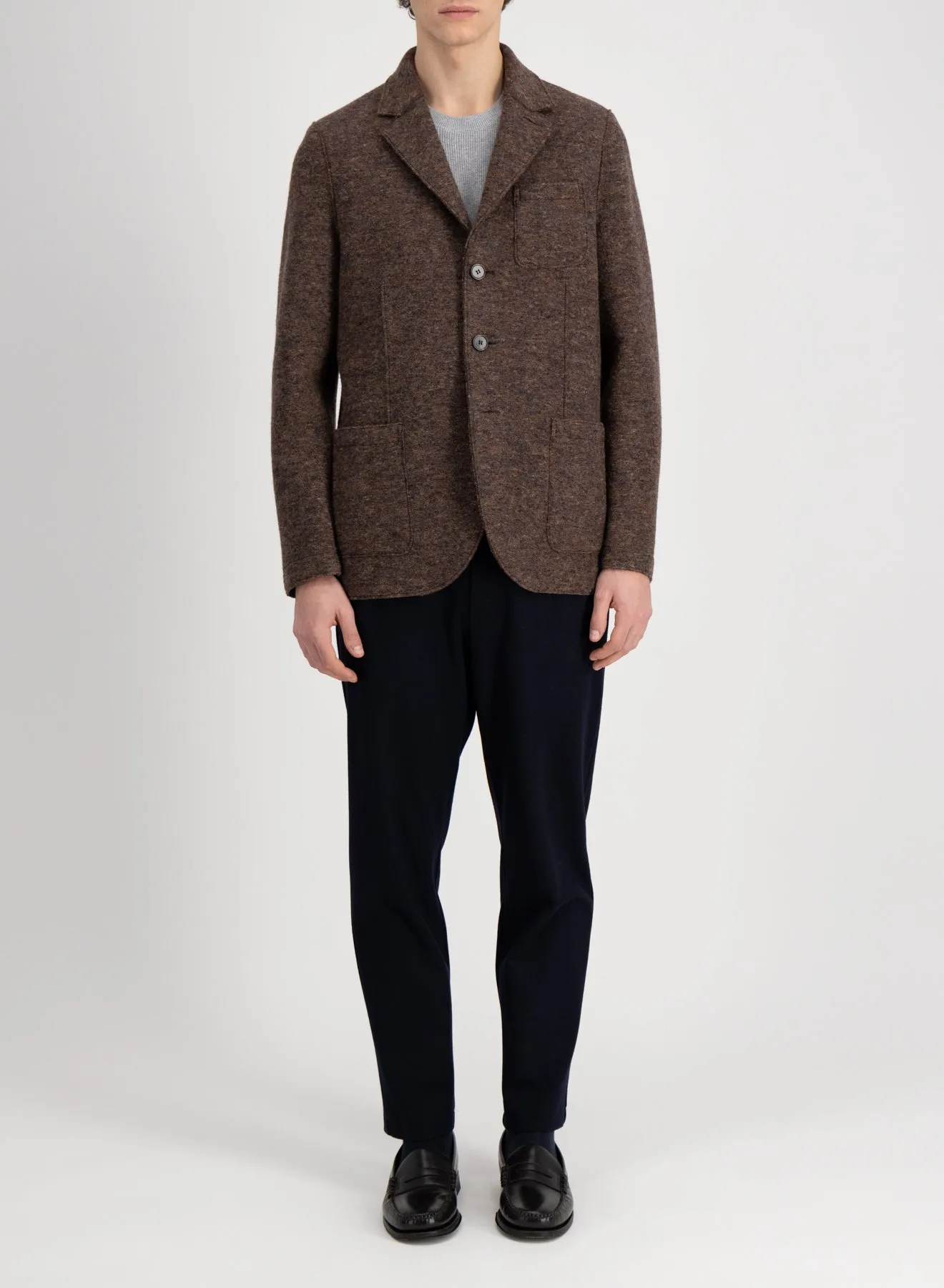 Travel blazer boiled wool sold by Harris Wharf London product image thumbnail 2