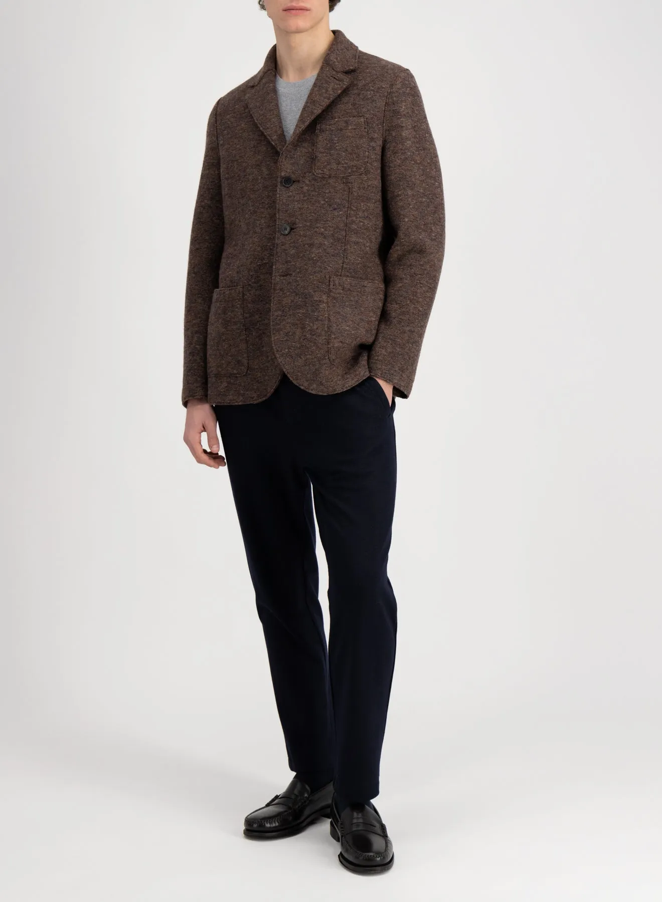 Travel blazer boiled wool sold by Harris Wharf London product image thumbnail 5