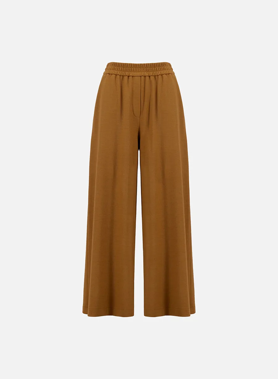 Palazzo jogging trousers superfine merino sold by Harris Wharf London