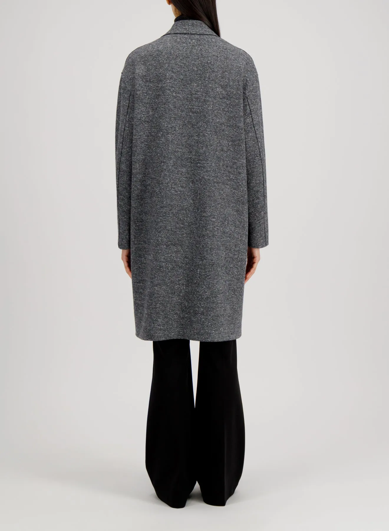 Oversized coat donegal sold by Harris Wharf London product image thumbnail 4