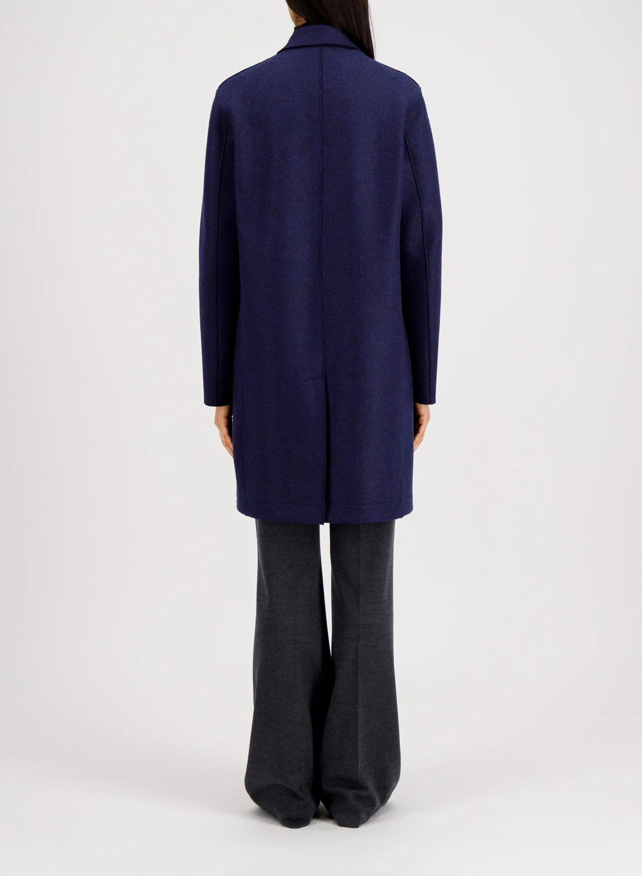 Topcoat pressed wool sold by Harris Wharf London product image thumbnail 4