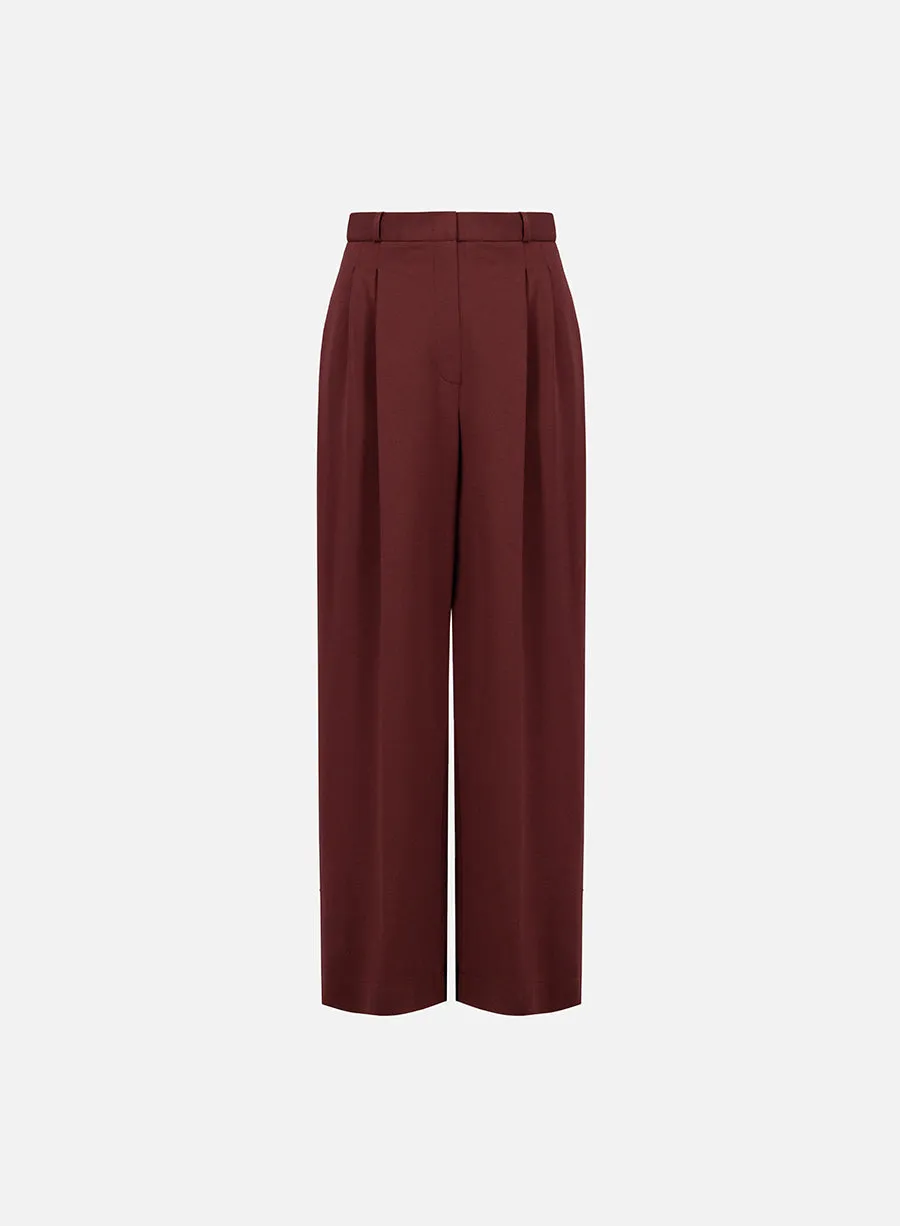 Double pleats trousers viscose flannel sold by Harris Wharf London