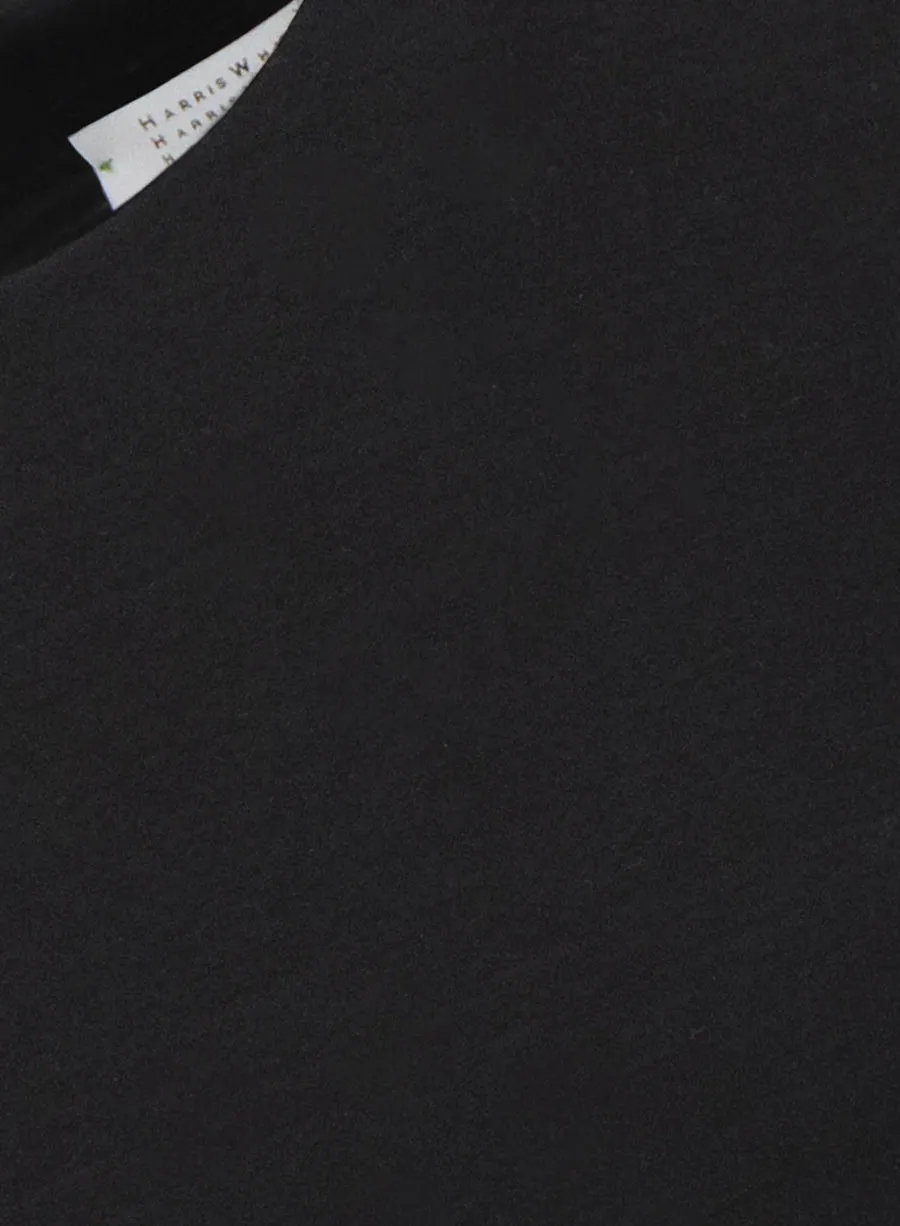 Bell sleeves dress in superfine merino sold by Harris Wharf London product image thumbnail 2