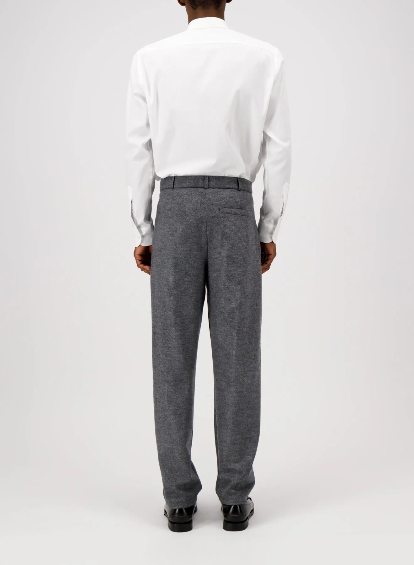 Pleated trousers Vitale Barberis houndstooth sold by Harris Wharf London product image thumbnail 4