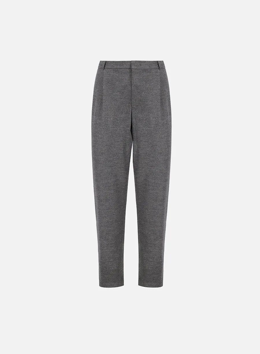 Pleated trousers Vitale Barberis houndstooth sold by Harris Wharf London