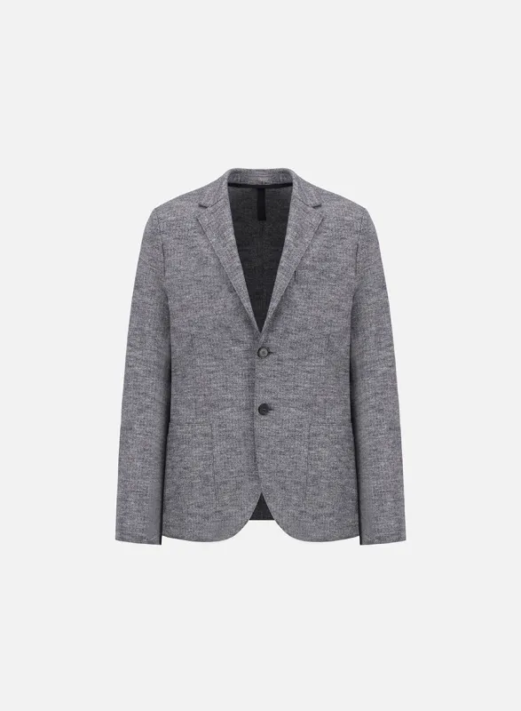 Blazer micro herringbone made by Harris Wharf London