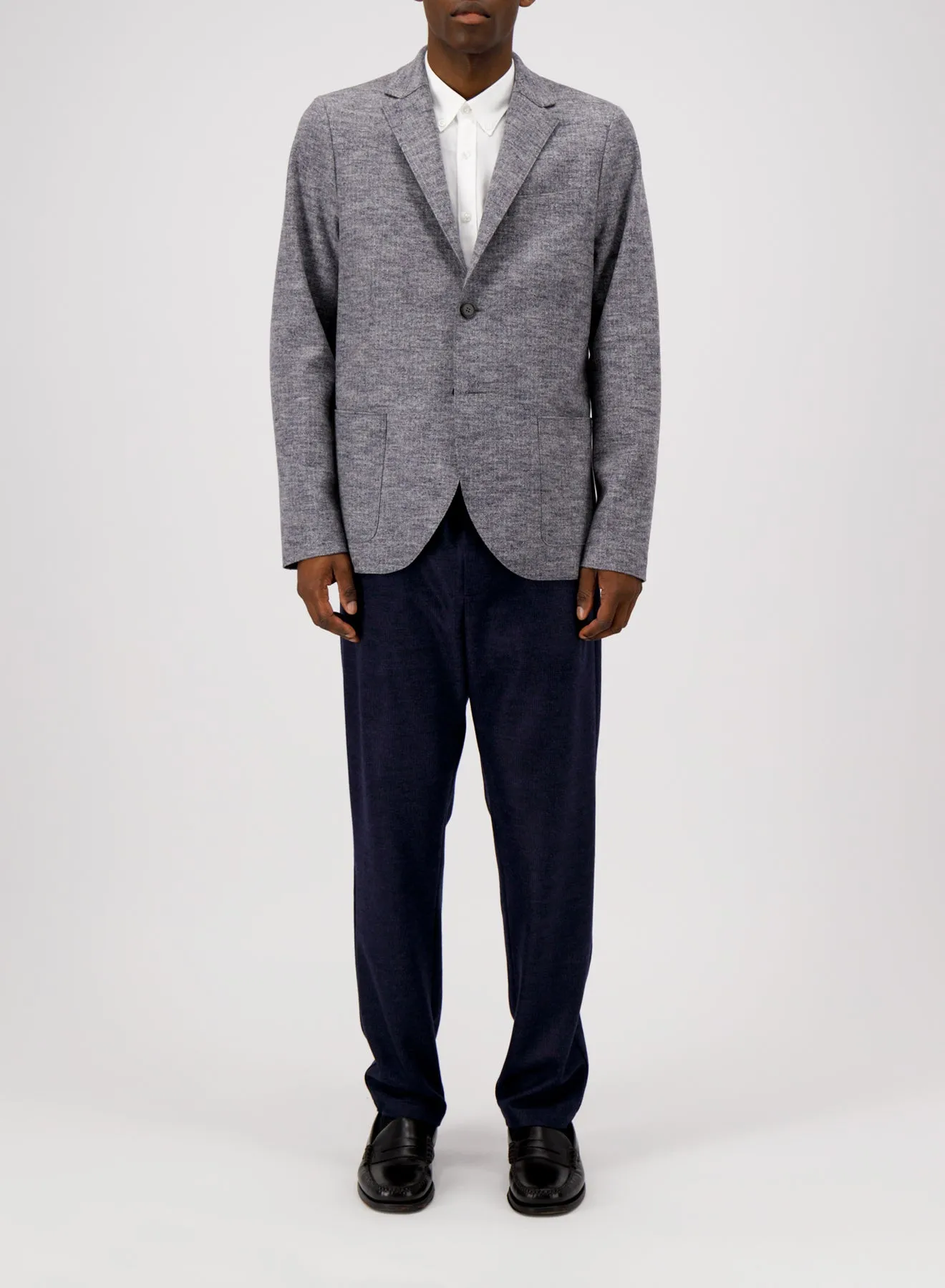 Blazer micro herringbone sold by Harris Wharf London product image thumbnail 2
