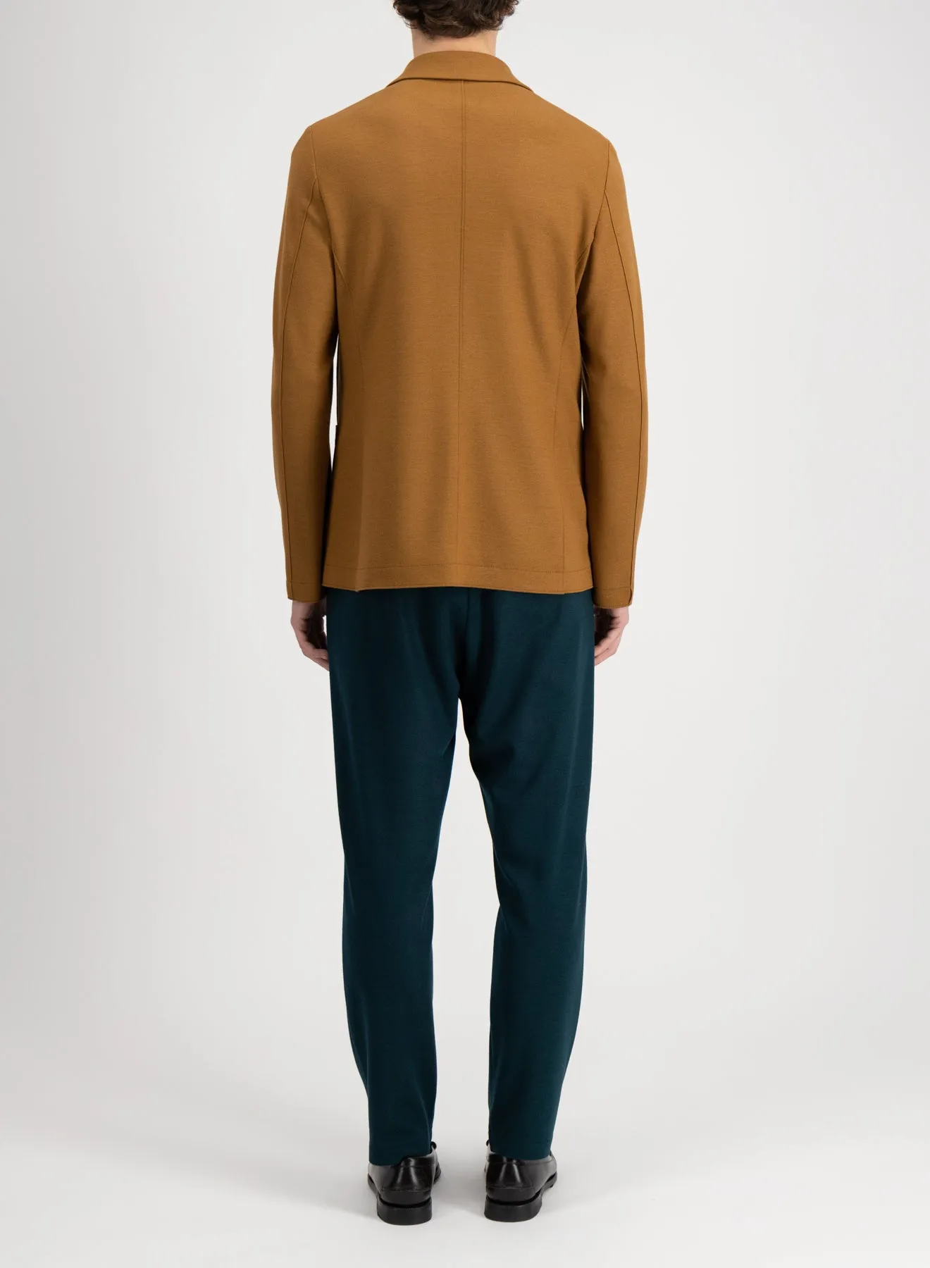 Peak lapel blazer superfine merino sold by Harris Wharf London product image thumbnail 4