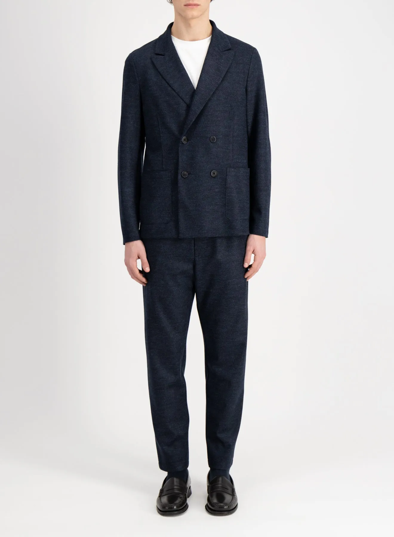 Peak lapel blazer Vitale Barberis pindot sold by Harris Wharf London product image thumbnail 2