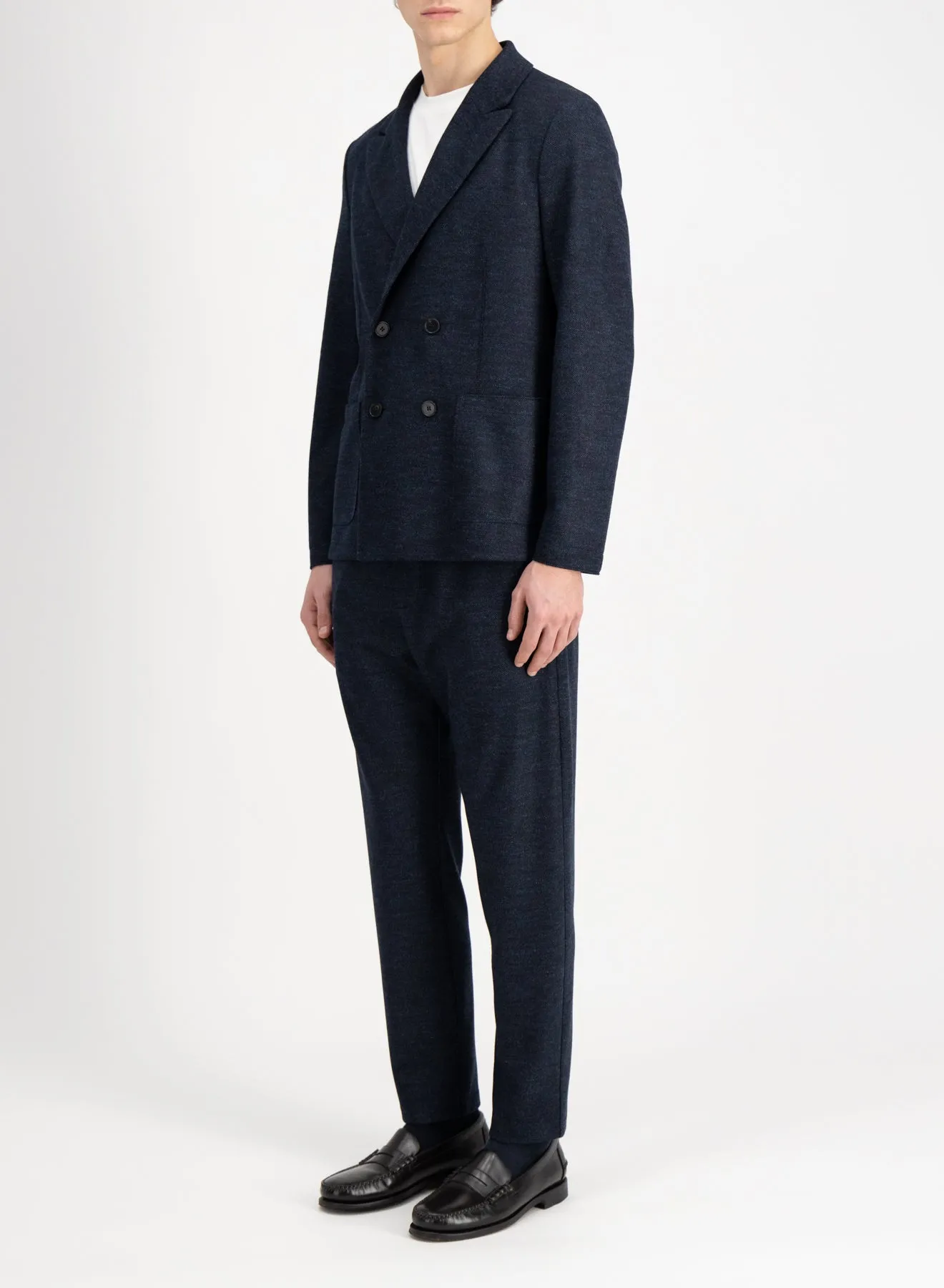 Peak lapel blazer Vitale Barberis pindot sold by Harris Wharf London product image thumbnail 3